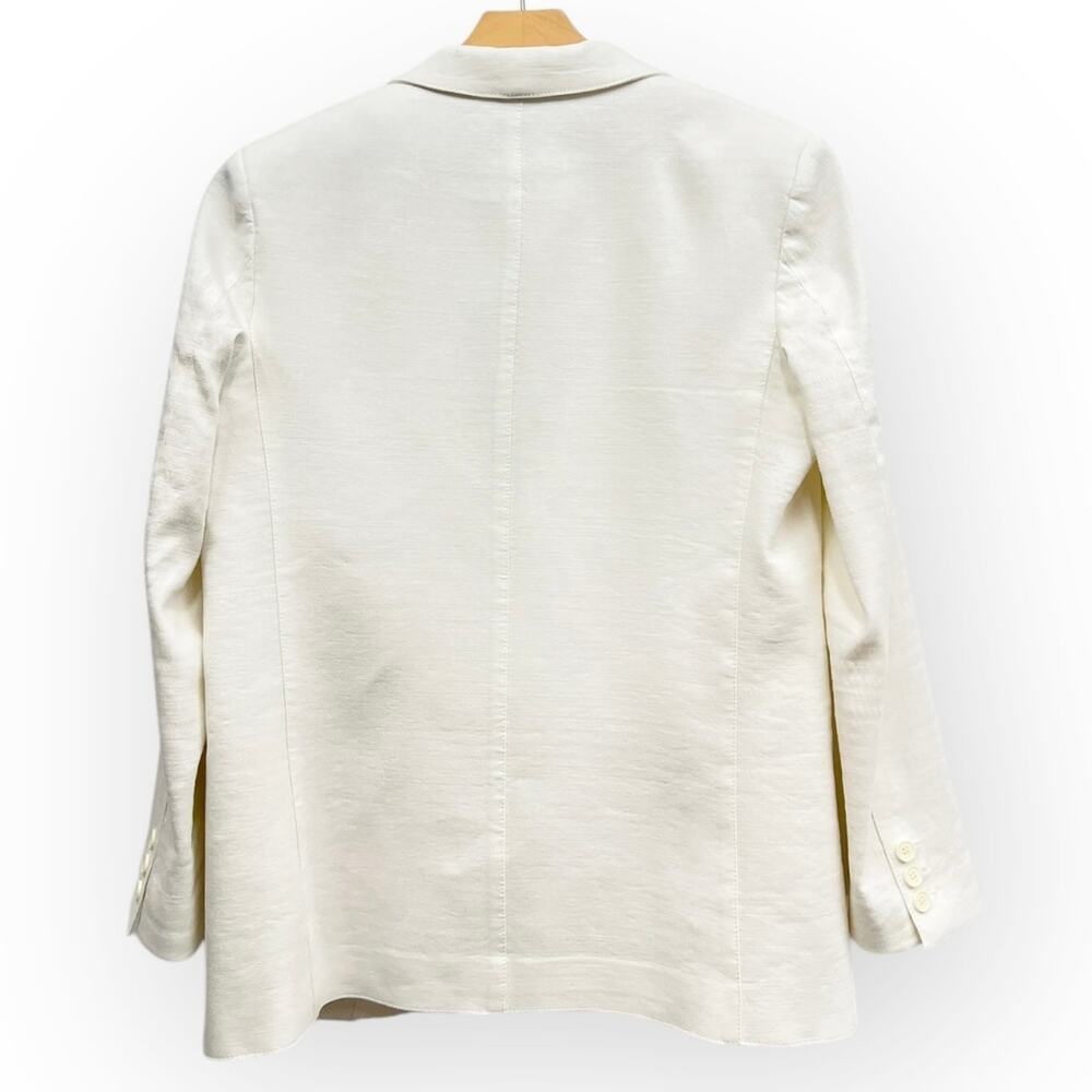 Smythe Cream Single-Button Tailored Blazer - Picture 3 of 9